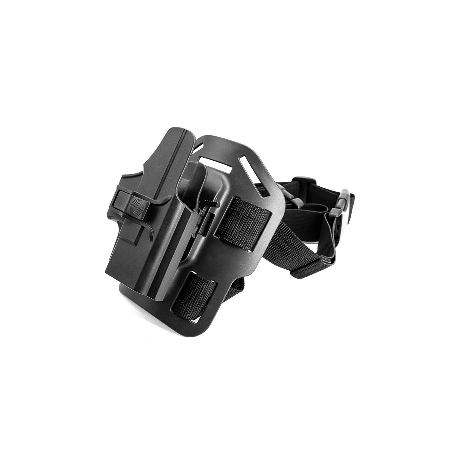 Dropleg/Thigh Polymer OWB Holster for Glock 26 27 33 (Gen 1-4) - Index Finger Released - DeltaTac.shop