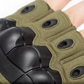 Tactical Half Finger Gloves with Knuckle Green