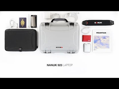 NANUK 923 with Laptop Kit - Silver