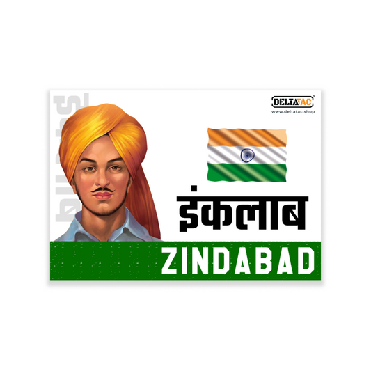 Bhagat Singh Inquilab Zindabad Stickers