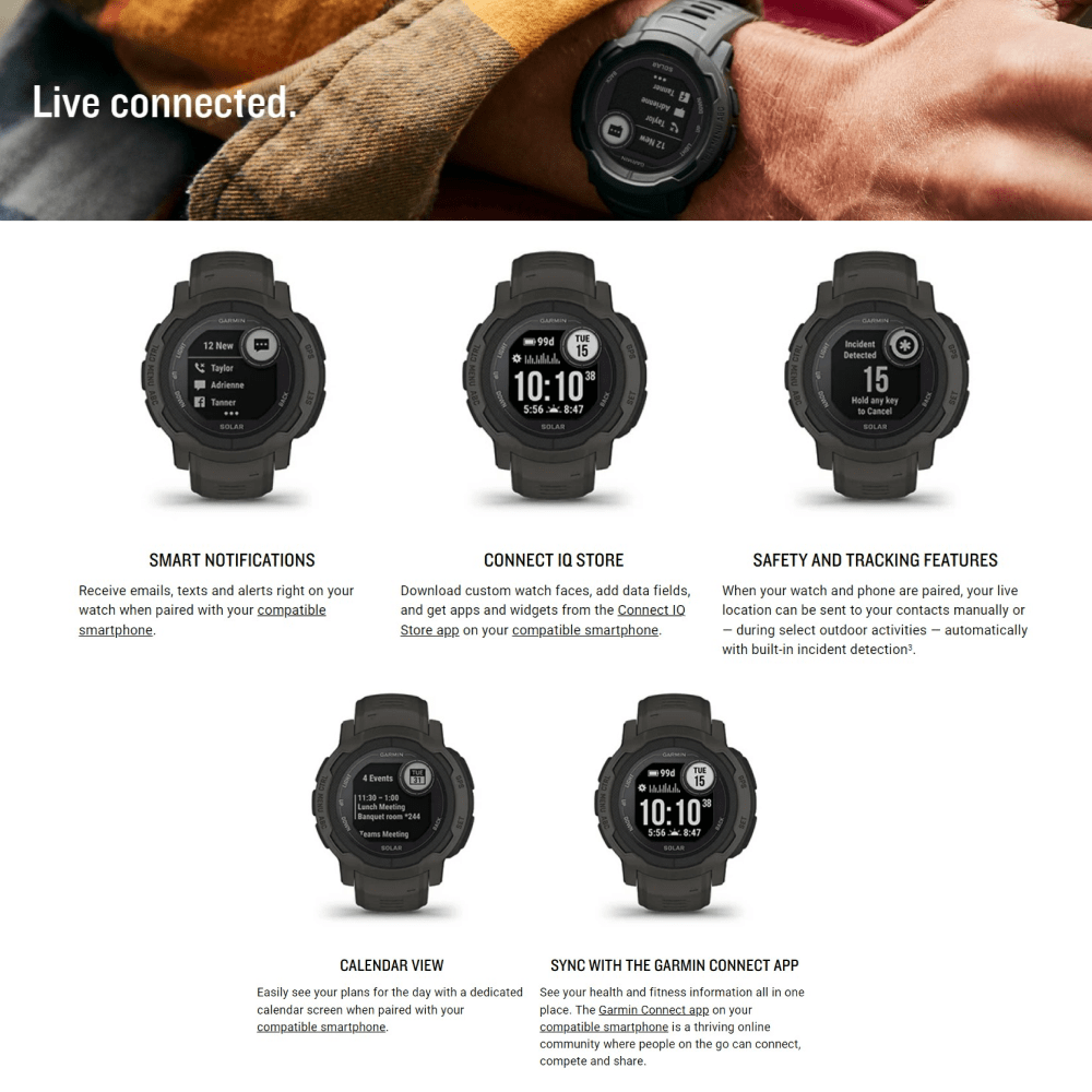 Garmin Instinct 2 Solar Specification