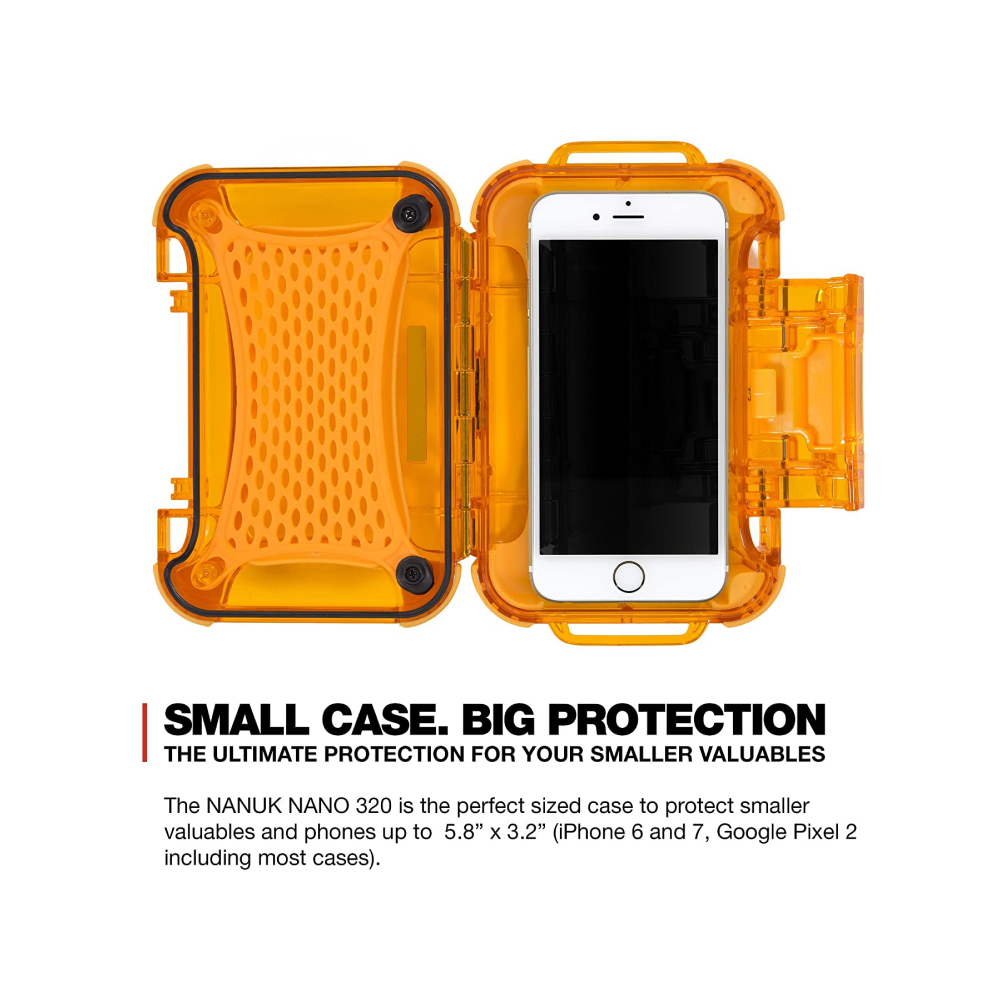 Nanuk Nano 320 Protective Hard Case - Orange