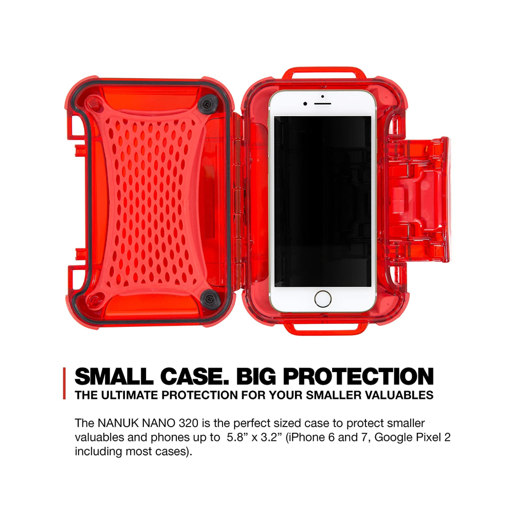 Nanuk Nano 320 Protective Hard Case - Red