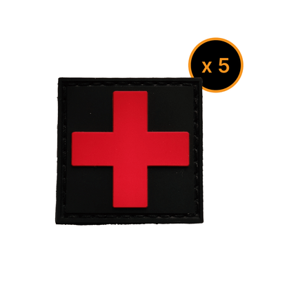 Medic Red Cross Velcro Patch - Value Pack
